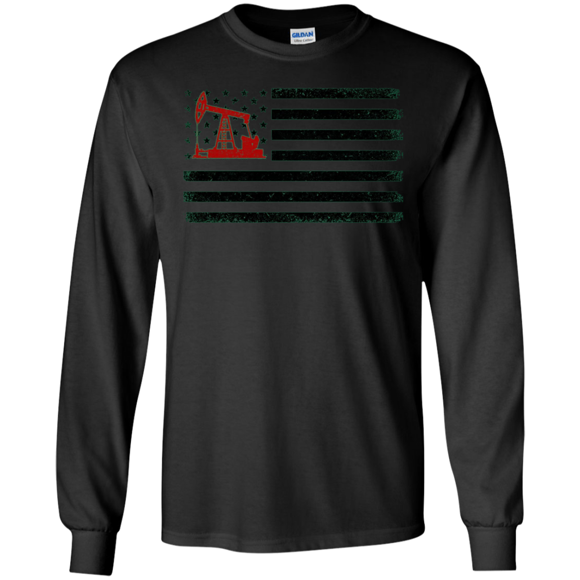 American Flag Oilfield T-Shirts - Oilfield Worker tee shirts