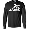 Image of Aloha Palm Tree Simple Long Sleeve T-shirt