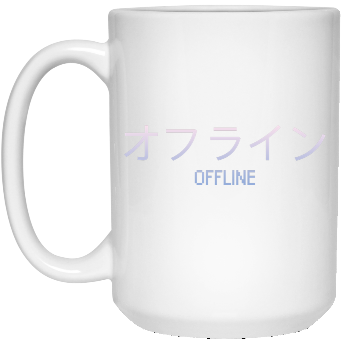 Aesthetic Sad Boys Vaporwave 'Offline' Longsleeve with Kanji