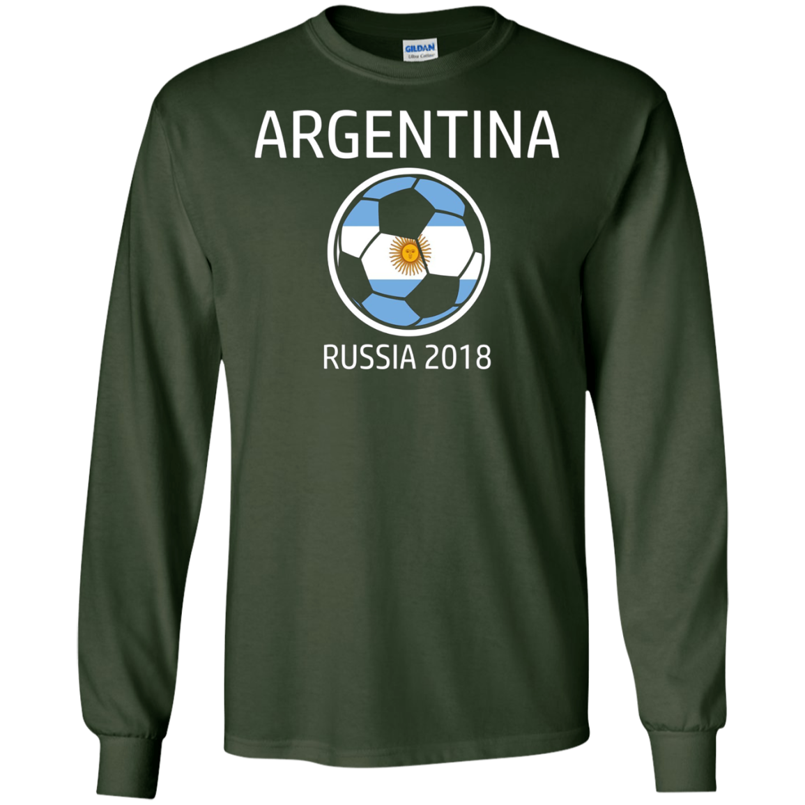 Argentina Soccer Team 2018 Long Sleeve Football T Shirt