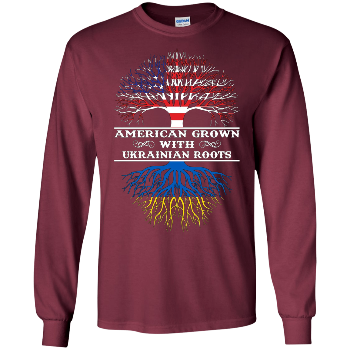 American Grown With UKRAINIAN Roots Tee Shirt