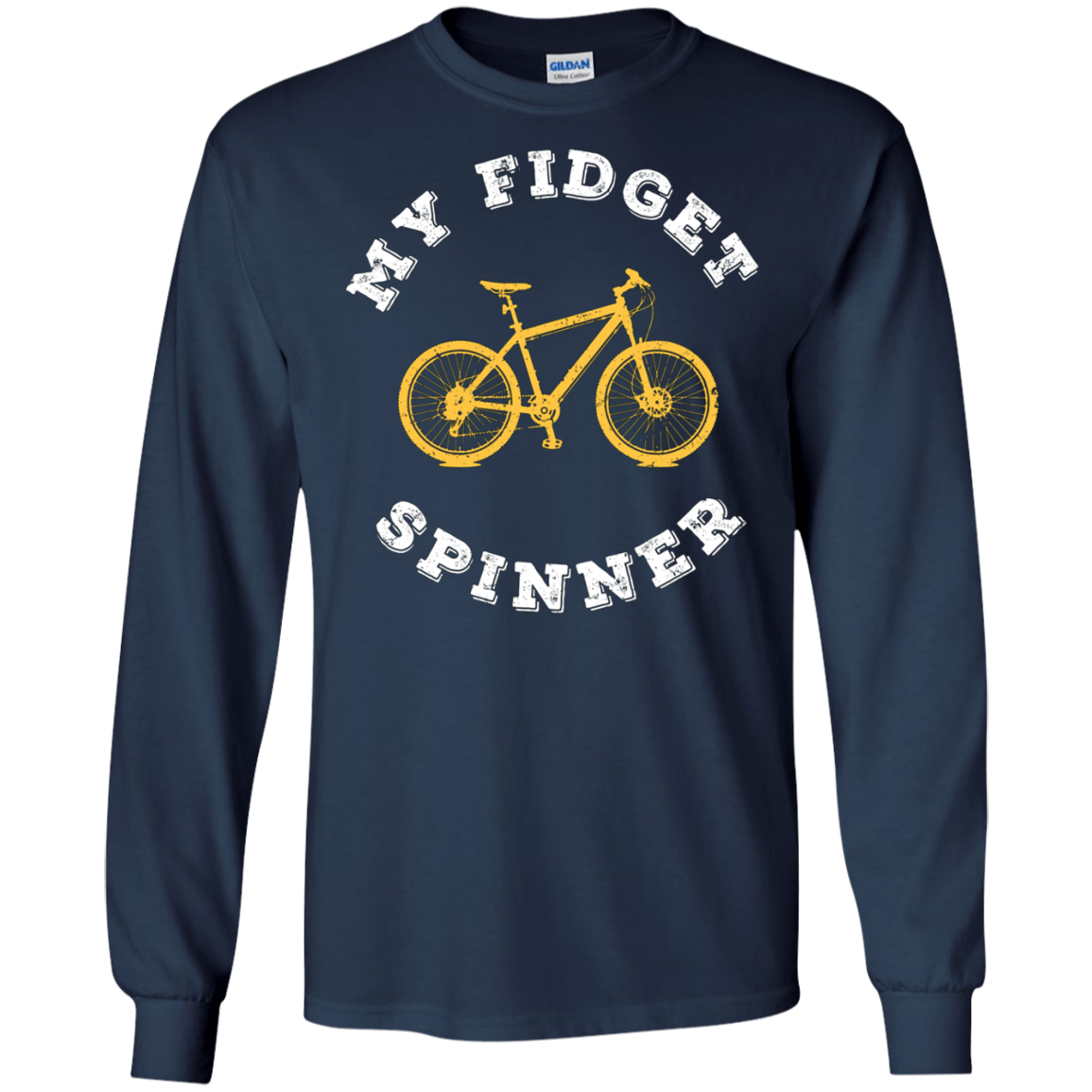 Bike Lover Funny Tshirt - My Fidget Spinner Tee Shirt