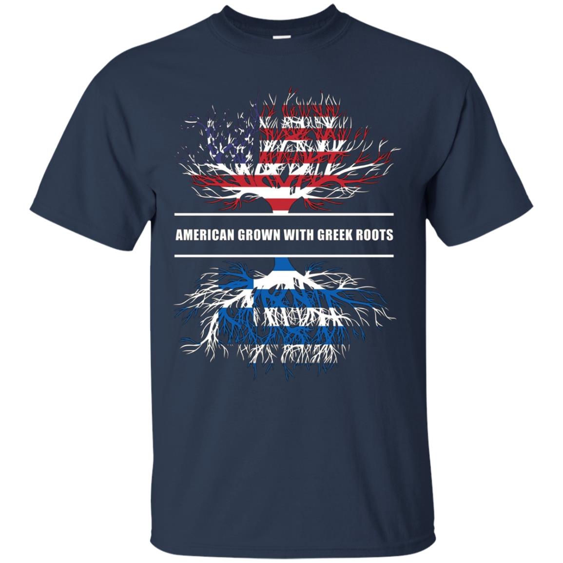 American Grown With Greek Roots T-Shirt Great Gift Tee