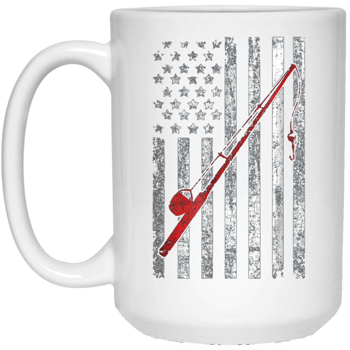 American Flag Patriotic Fishing T shirt