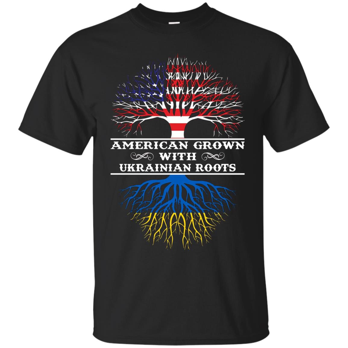 American Grown With UKRAINIAN Roots Tee Shirt