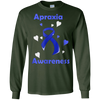 Image of Ruban de conscience d'Apraxia avec le T-shirt de cœurs