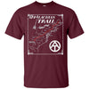 Image of Appalachian Trail Map Retro Long Sleeve Tee Shirt