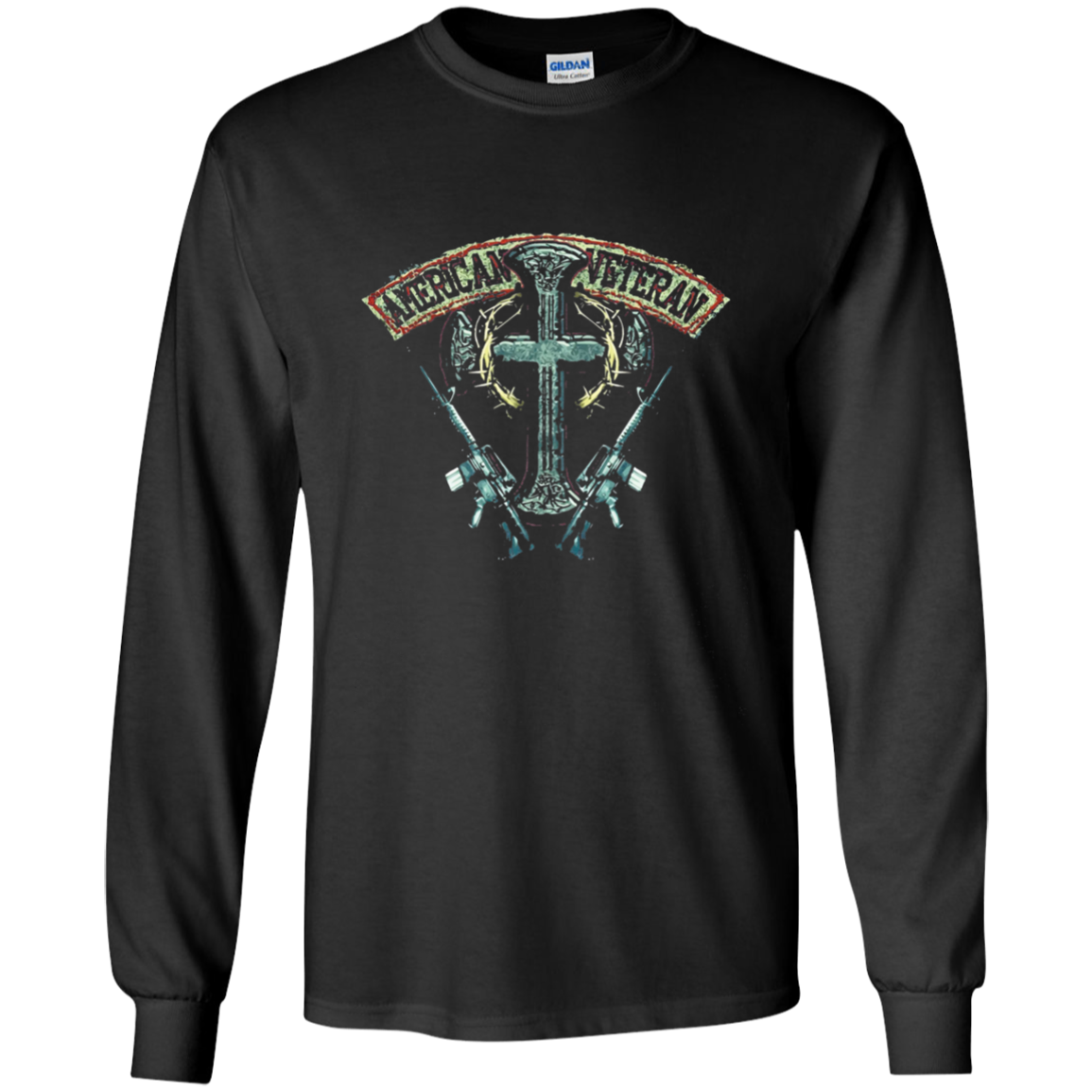 American Veteran Long Sleeve T Shirt, US Army
