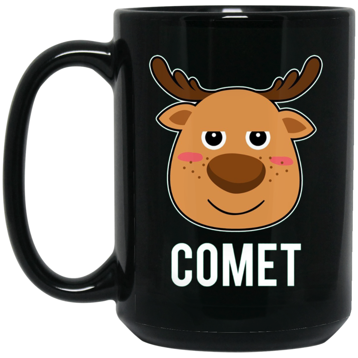 Santa Reindeer Comet T-Shirt Christmas Group Costume Tee