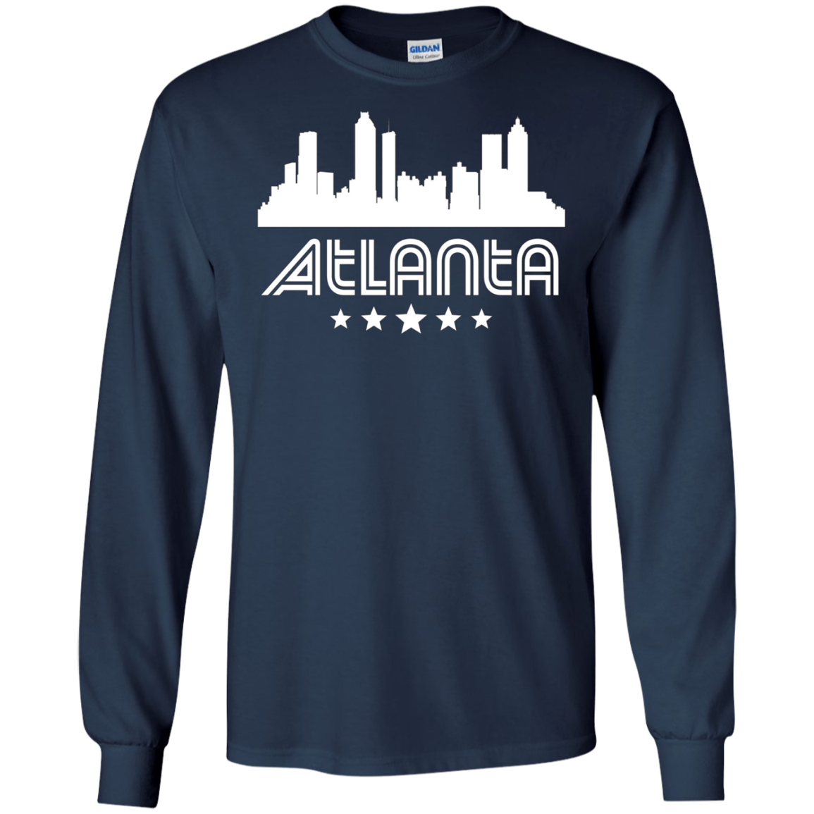 Atlanta Georgia Skyline Retro Style T-Shirt