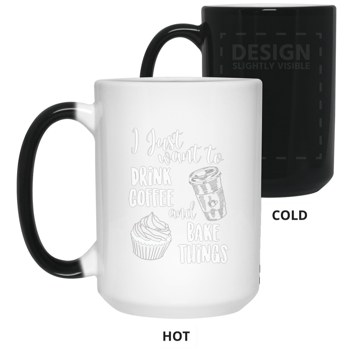 "I Just Want To Drink Coffee & Bake Things" T Shirt