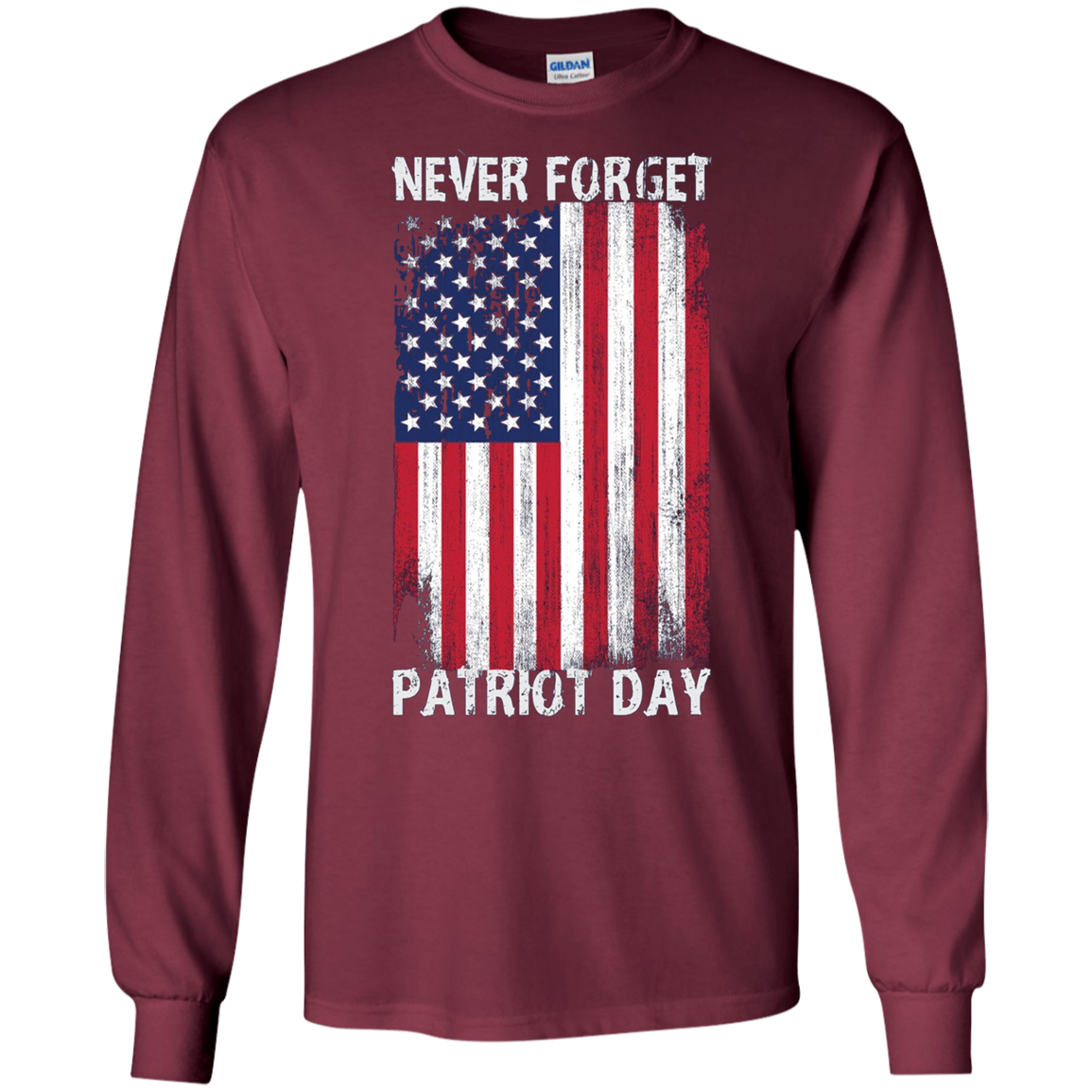 American Flag Never Forget 9/11 T-Shirt - Patriot Day Tee
