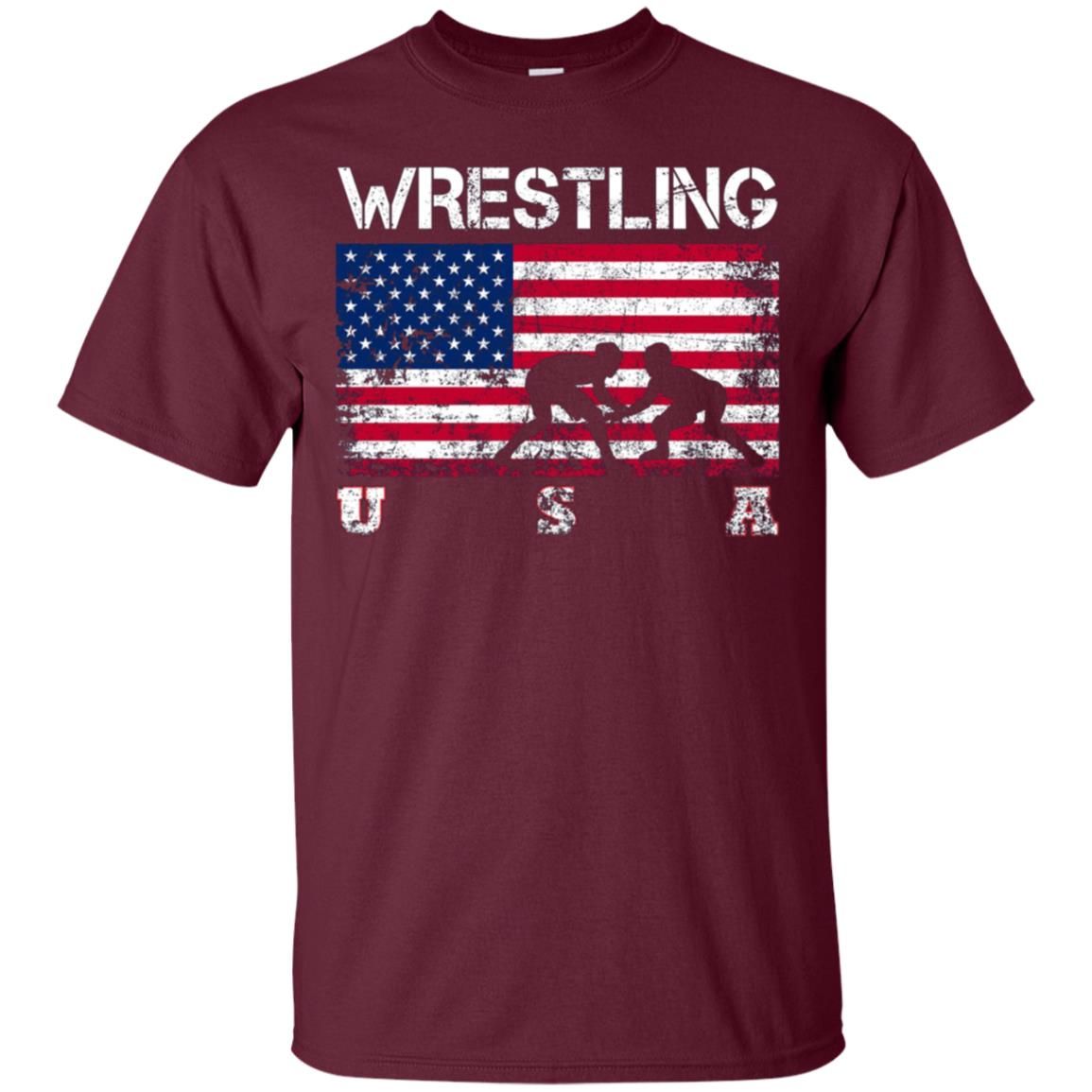 American Flag Wrestling T-shirt