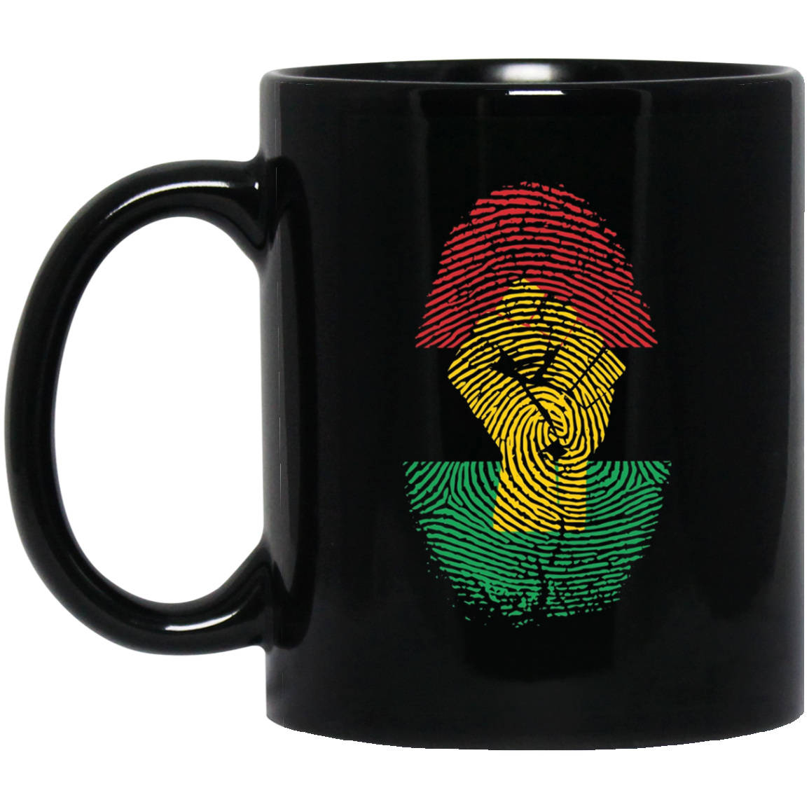 African Pride Fingerprint Black History T-Shirt