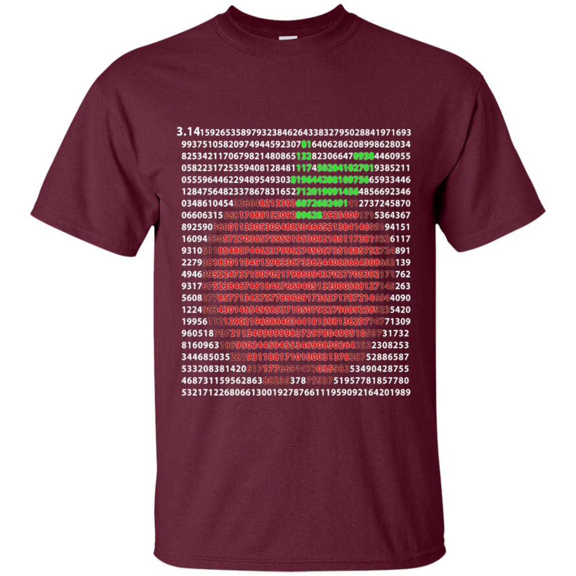 Apple Pi Day Shirt 3.14 First 1,000 Digits | FUNNY PI SHIRT