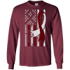 Image of American Flag THROAT Cancer Awareness T-Shirt