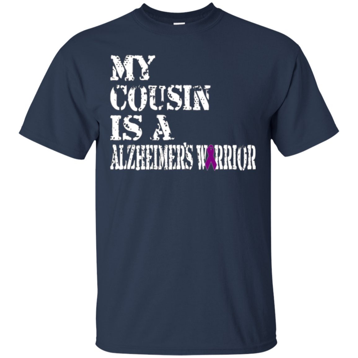 Alzheimer's Awareness Shirt For Brothers Purple Ribbon Tee
