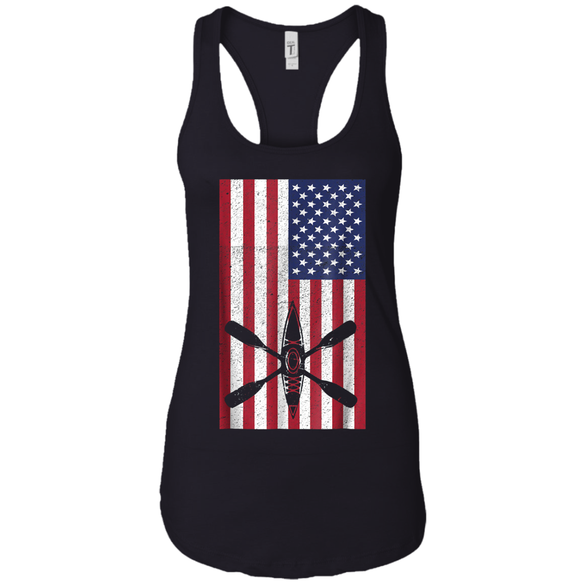 American Flag Kayak Shirt - Kayaking - Kayak Fishing