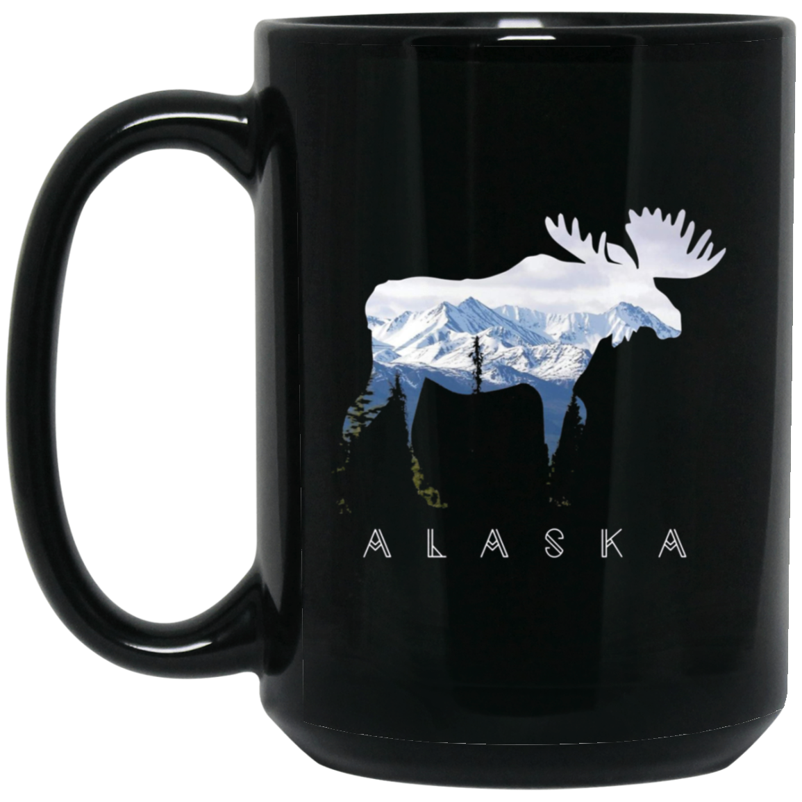 Alaska Day Moose Snowy Mountain Shirt