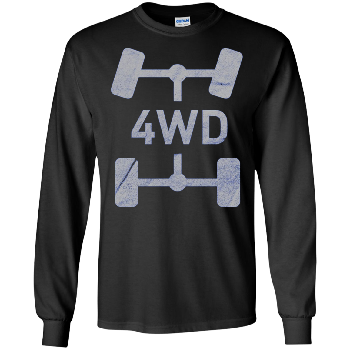 4WD Retro Long Sleeve T-Shirt Offroad Overland 4x4