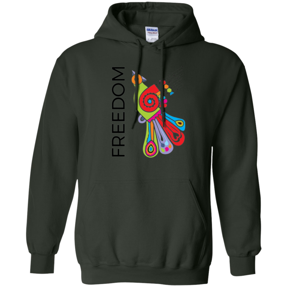 "Freedom" Bright Colorful Bird Diversity Unity T-Shirt