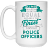 Image of All Men Created Equal Funny Police Officer Shirt