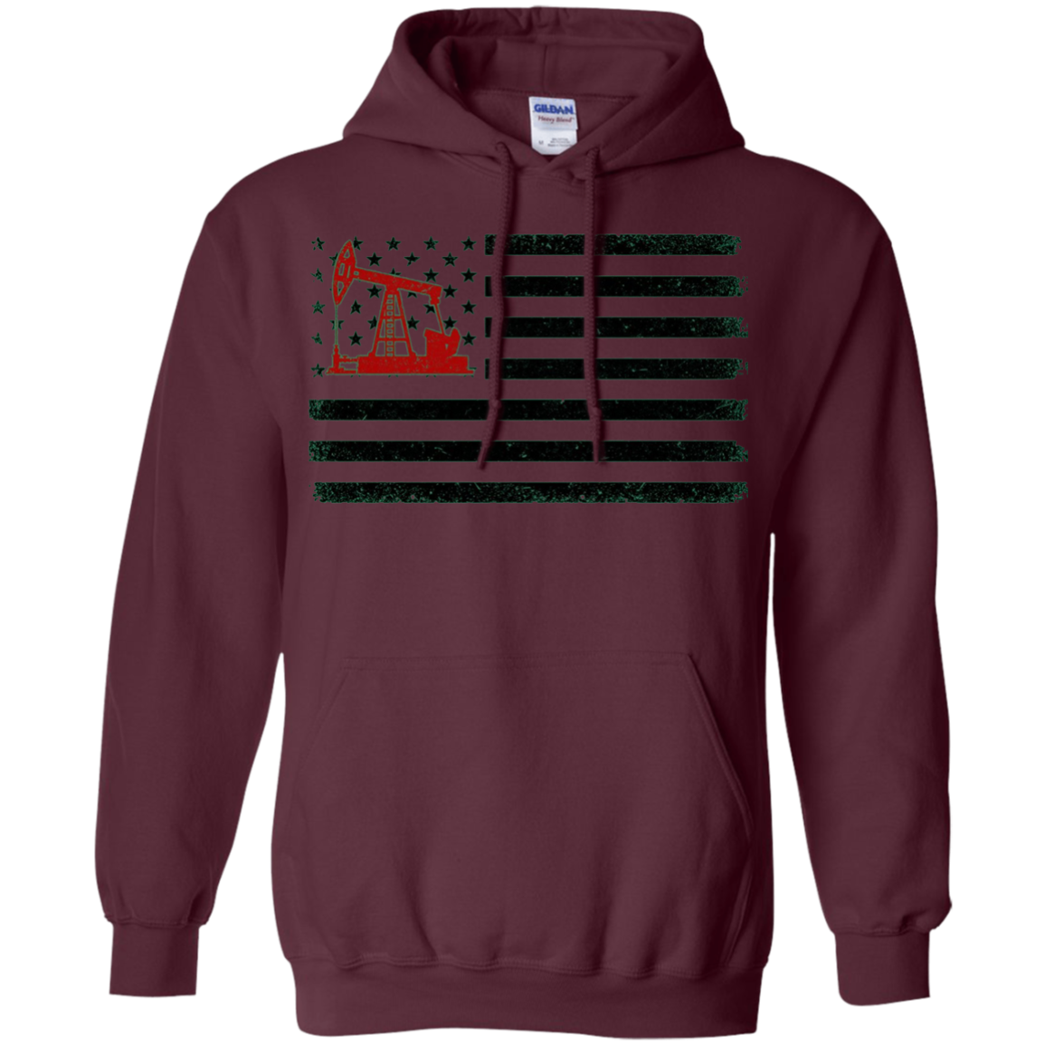 American Flag Oilfield T-Shirts - Oilfield Worker tee shirts