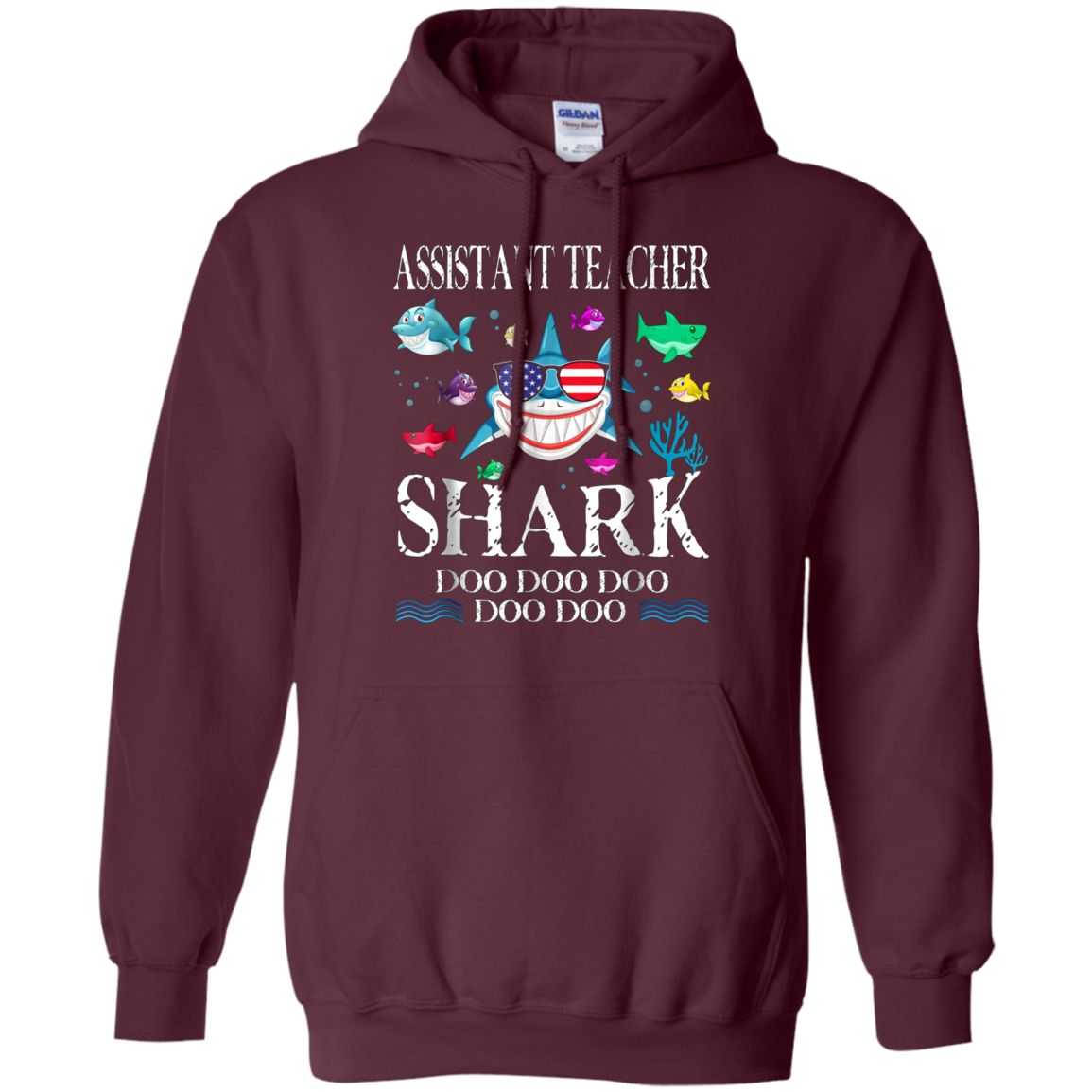 Assistant Teacher Shark Doo Doo Doo T-Shirt Gift