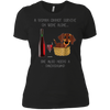 Image of Woman Cannot Survive on Wine Alone needs A Dachshund Tshirt