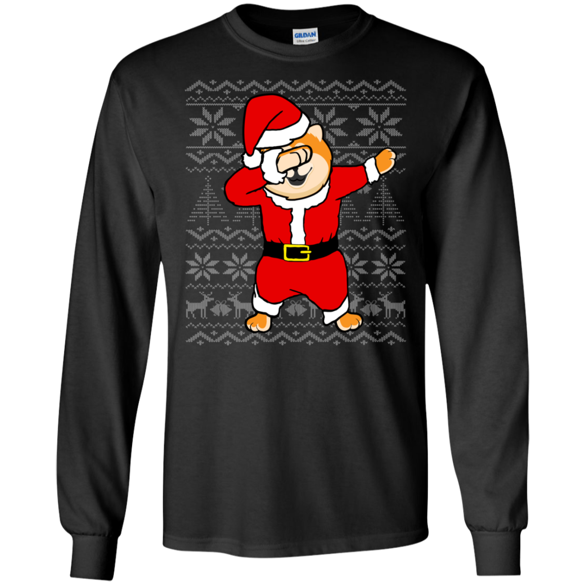 Akita Dabbing Santa Claus Merry Xmas Japanese