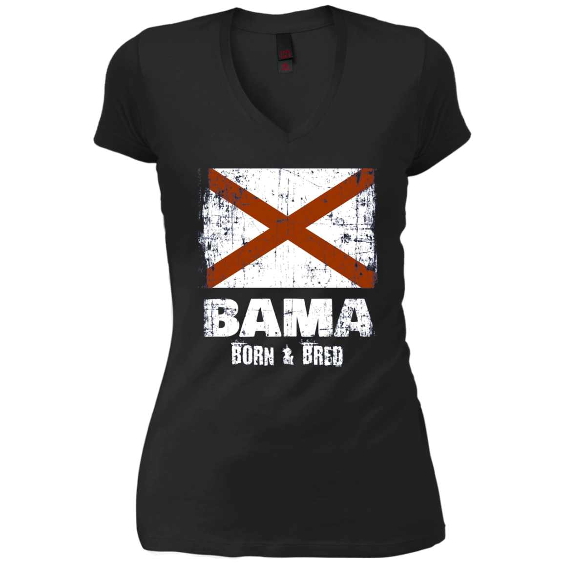 Alabama Shirt Vintage Design Bama Born Bred Gift Long Sleeve