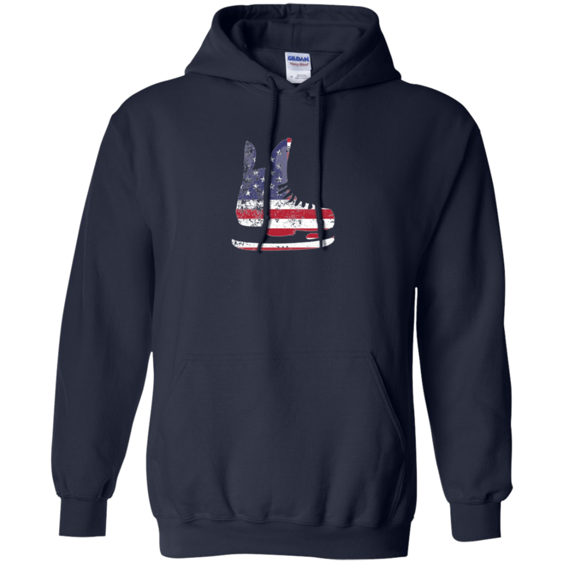 American Flag Shirt Patriotic Ice Hockey Skate Vintage Gift