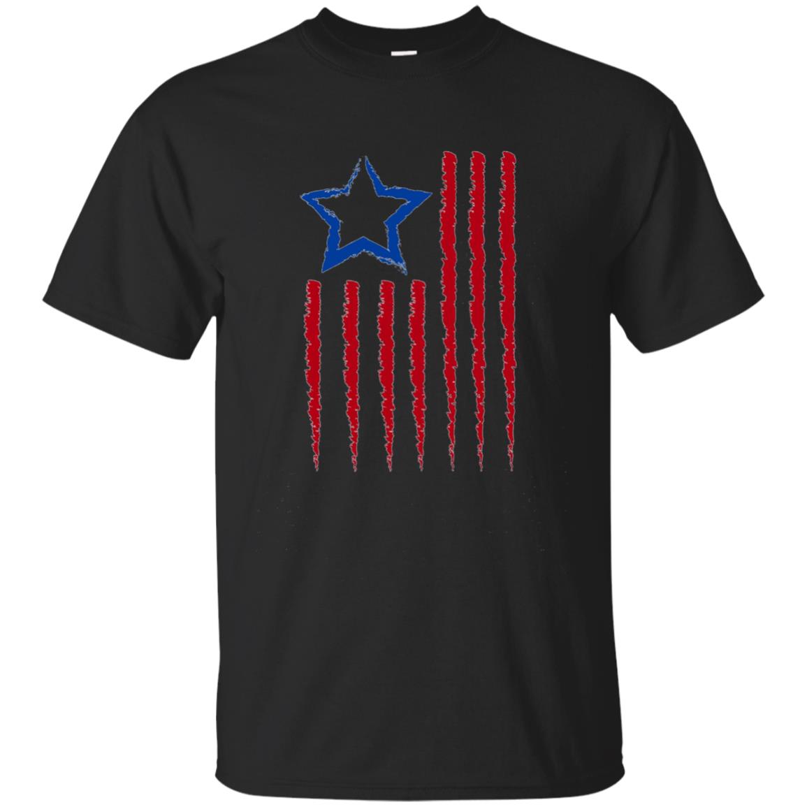 4th of July USA American flag Men Women kids Gift T-shirt