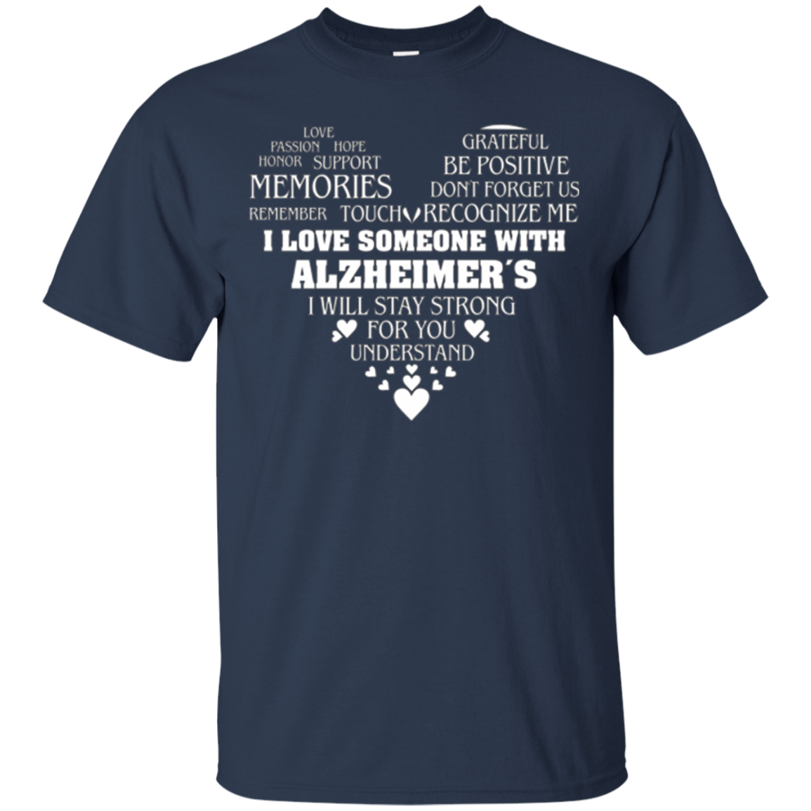 Alzheimer awareness t-shirt for family member
