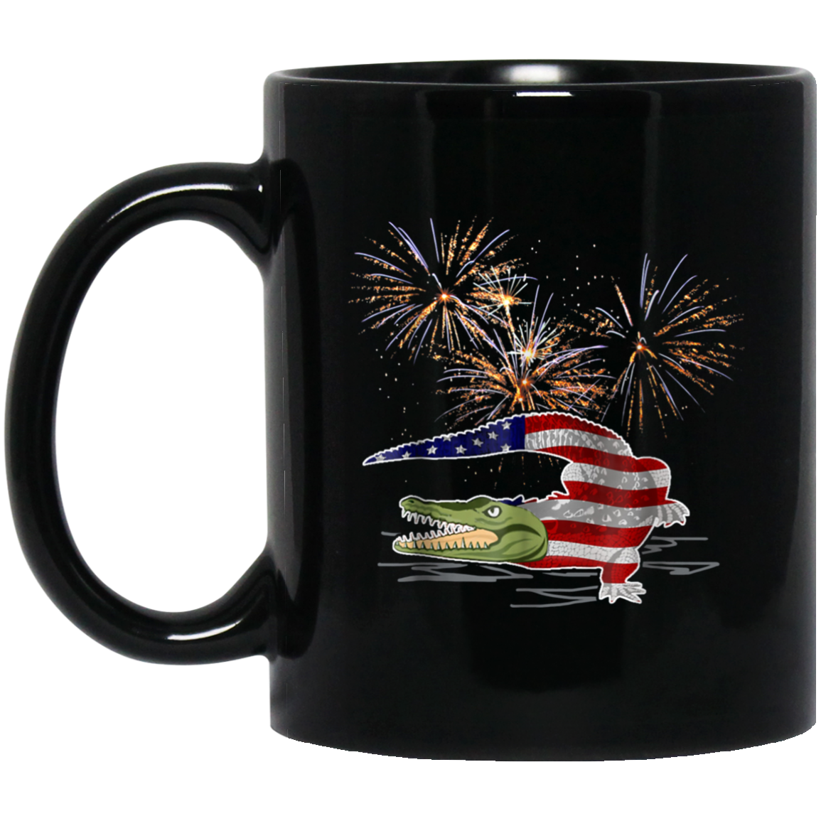 Alligator Firework 4th Of July Shirt Independence Day