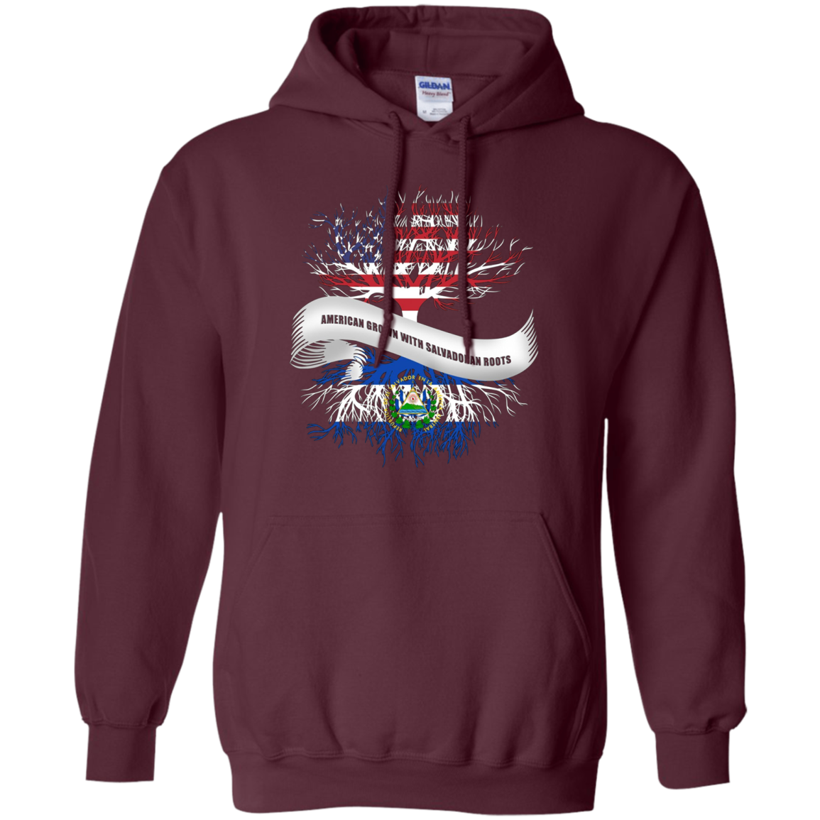 American Grown with Salvadoran Roots T-Shirt El Salvador Tee