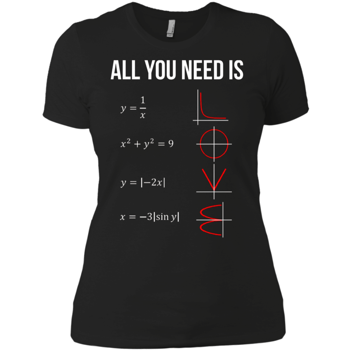 All You Need Is Love Math T-shirt