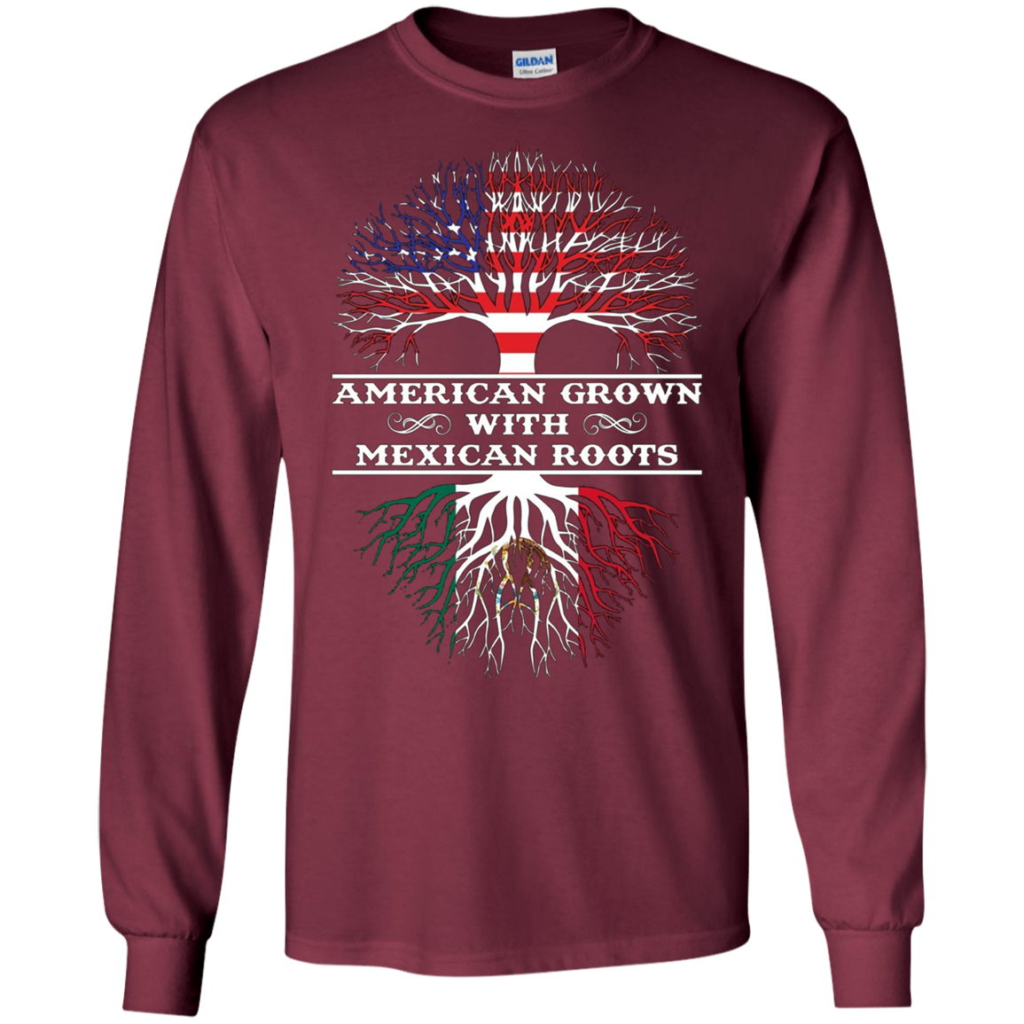 American Grown With Mexican Roots Tee Shirt