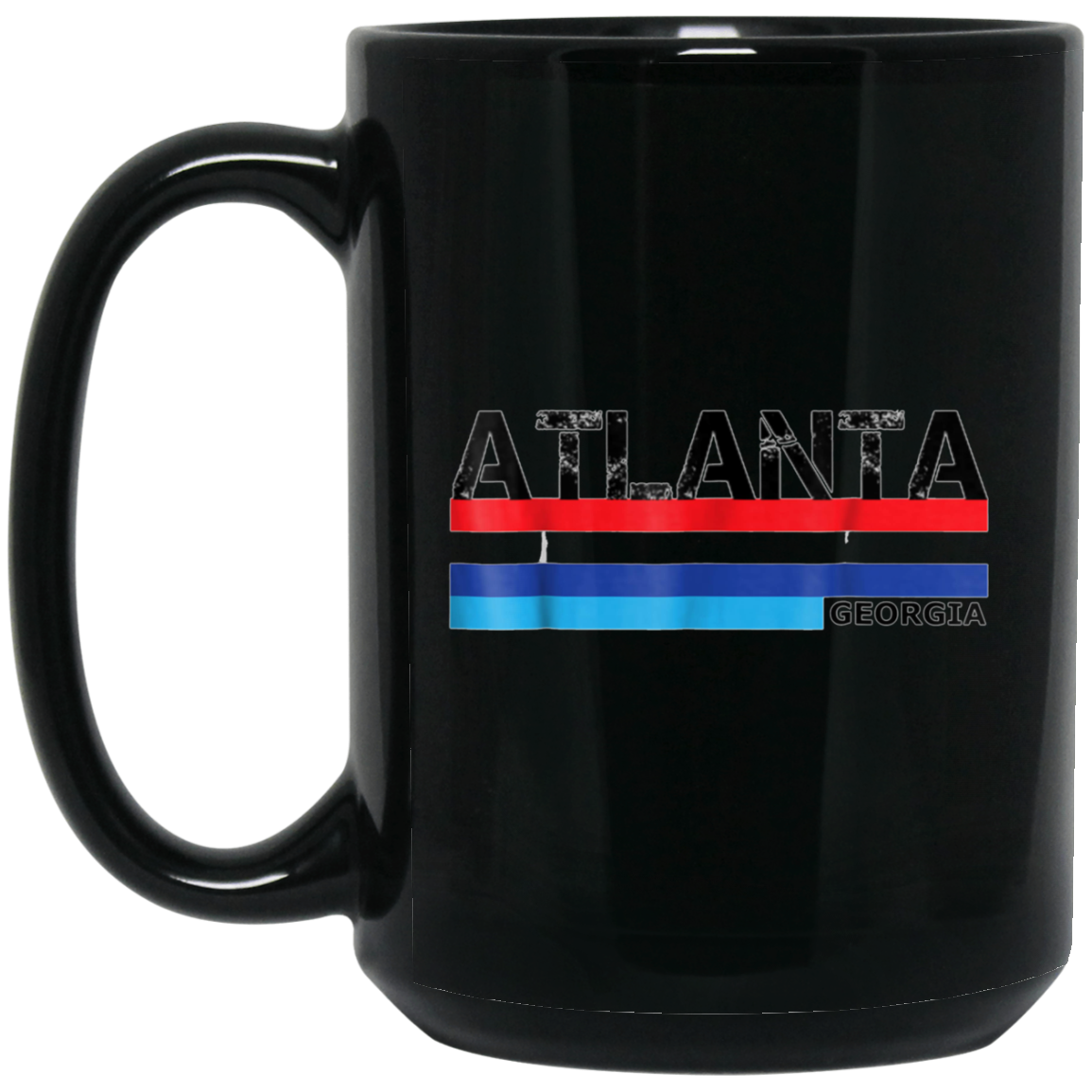 Atlanta, Georgia 1980s Vintage Style USA Colours T Shirt