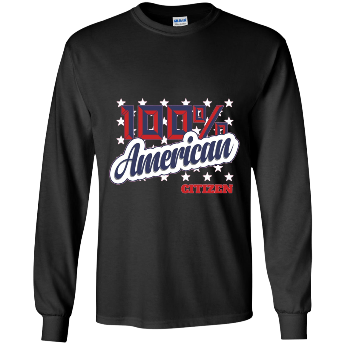 100% American Citizen T-Shirt Citizenship Day Cute Gift