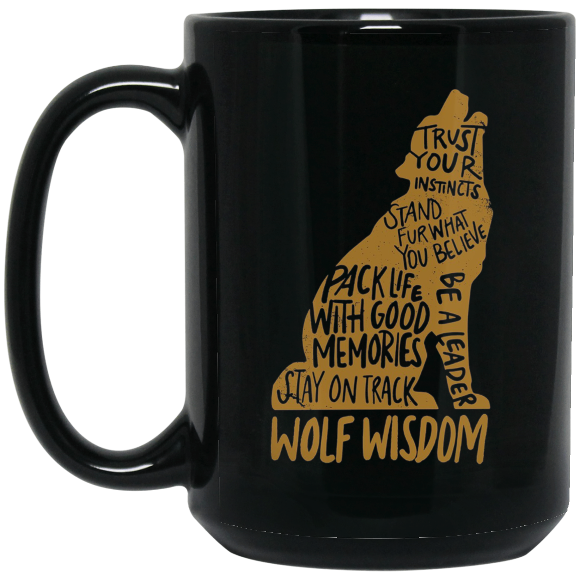 Wolf Wisdom T-shirt - Wolf Lovers Tshirt