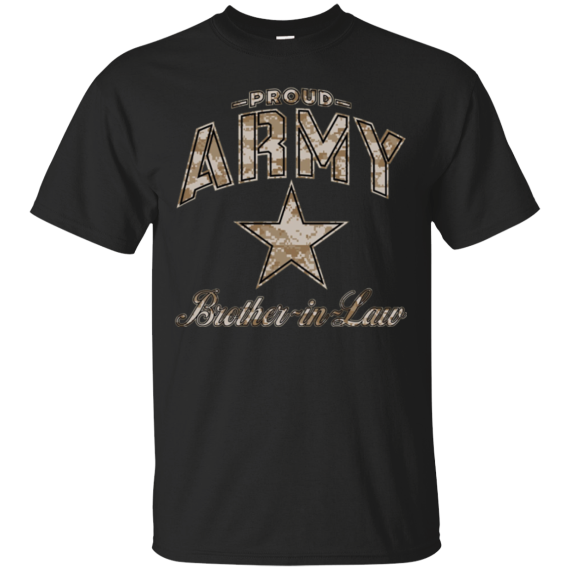 Army Brother-in-Law Shirts for Men and Boys (Camo)