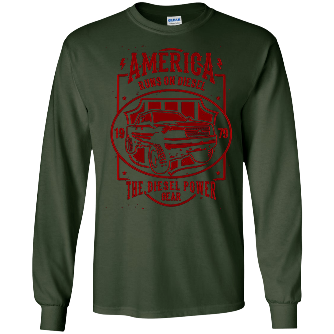 T-shirt American Run On Diesel