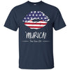 Image of 'Murica Shirt America Flag on Lips, 4th July