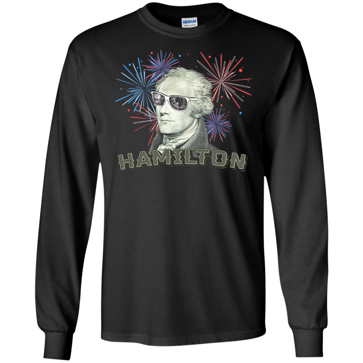 Alexander Hamilton Sunglasses Fireworks HIstory T Shirt