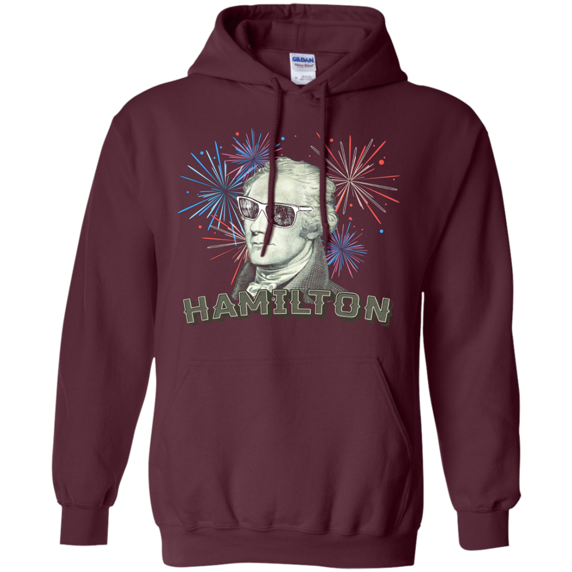 Alexander Hamilton Sunglasses Fireworks HIstory T Shirt