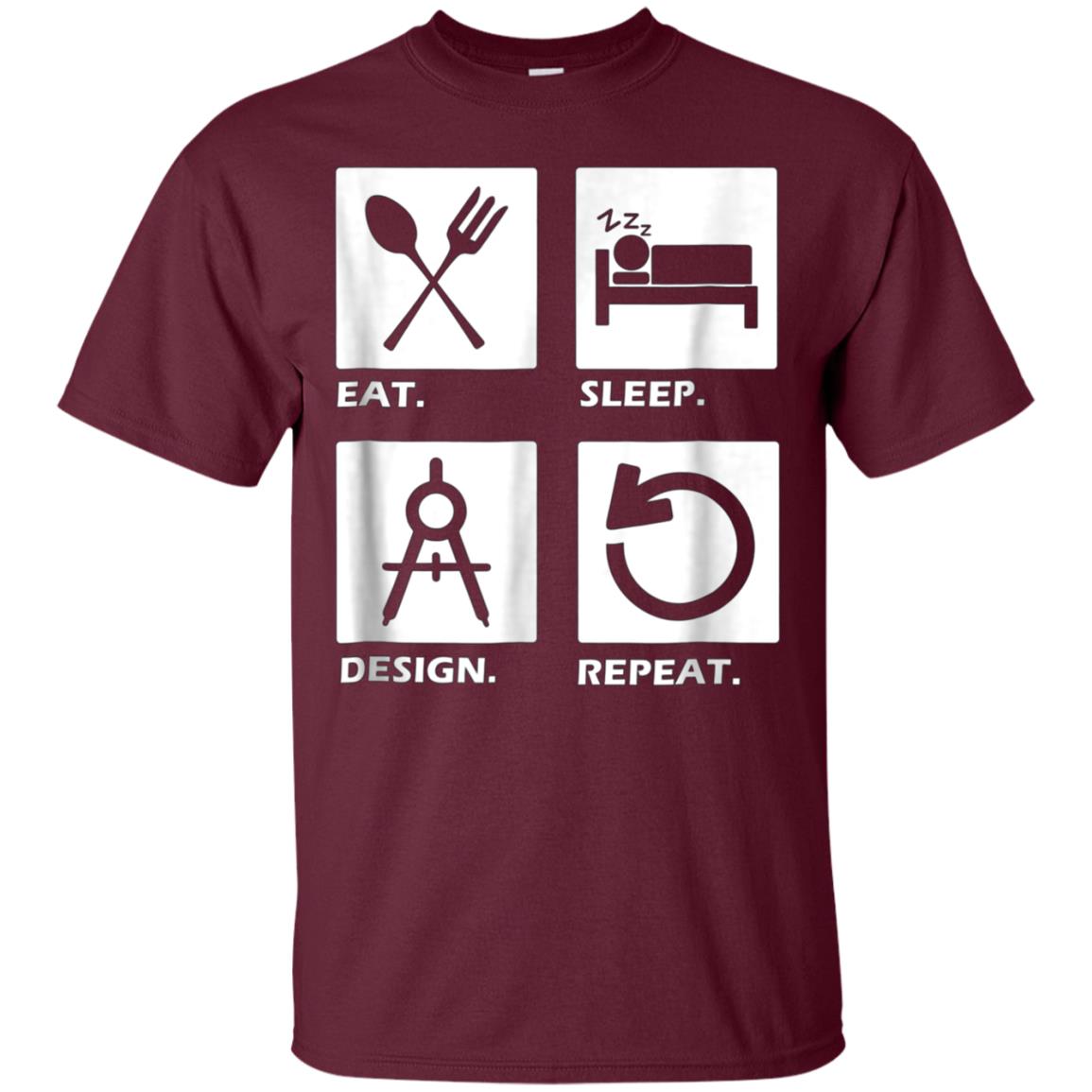 Architect funny T Shirt Man Women Eat Sleep Design Tee