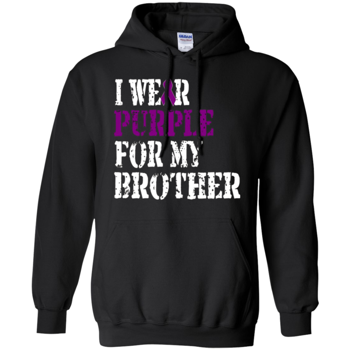 Alzheimer's Awareness T-shirt I Wear Purple For My Brother