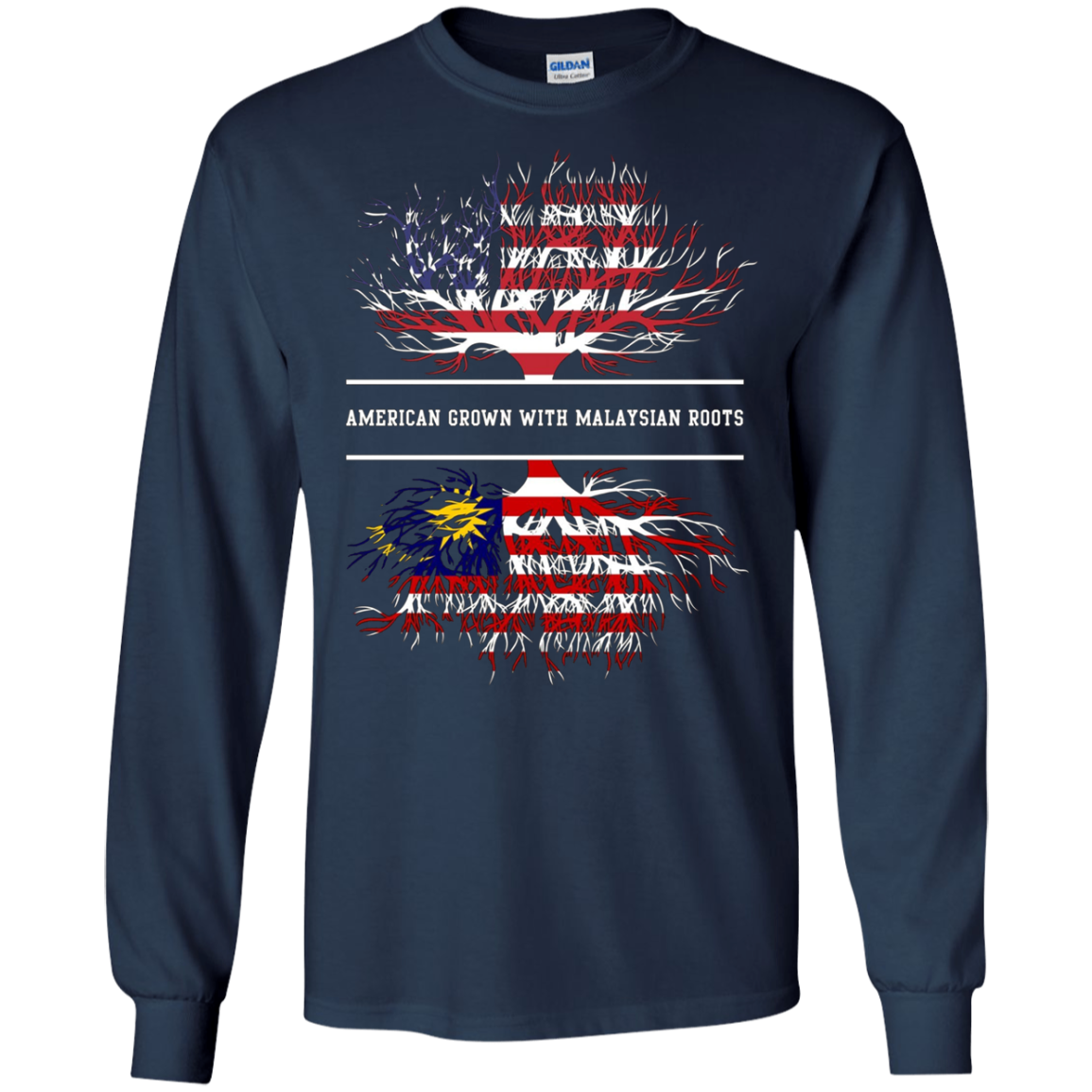 American Grown With Malaysian Roots T-Shirt Malaysia Tee