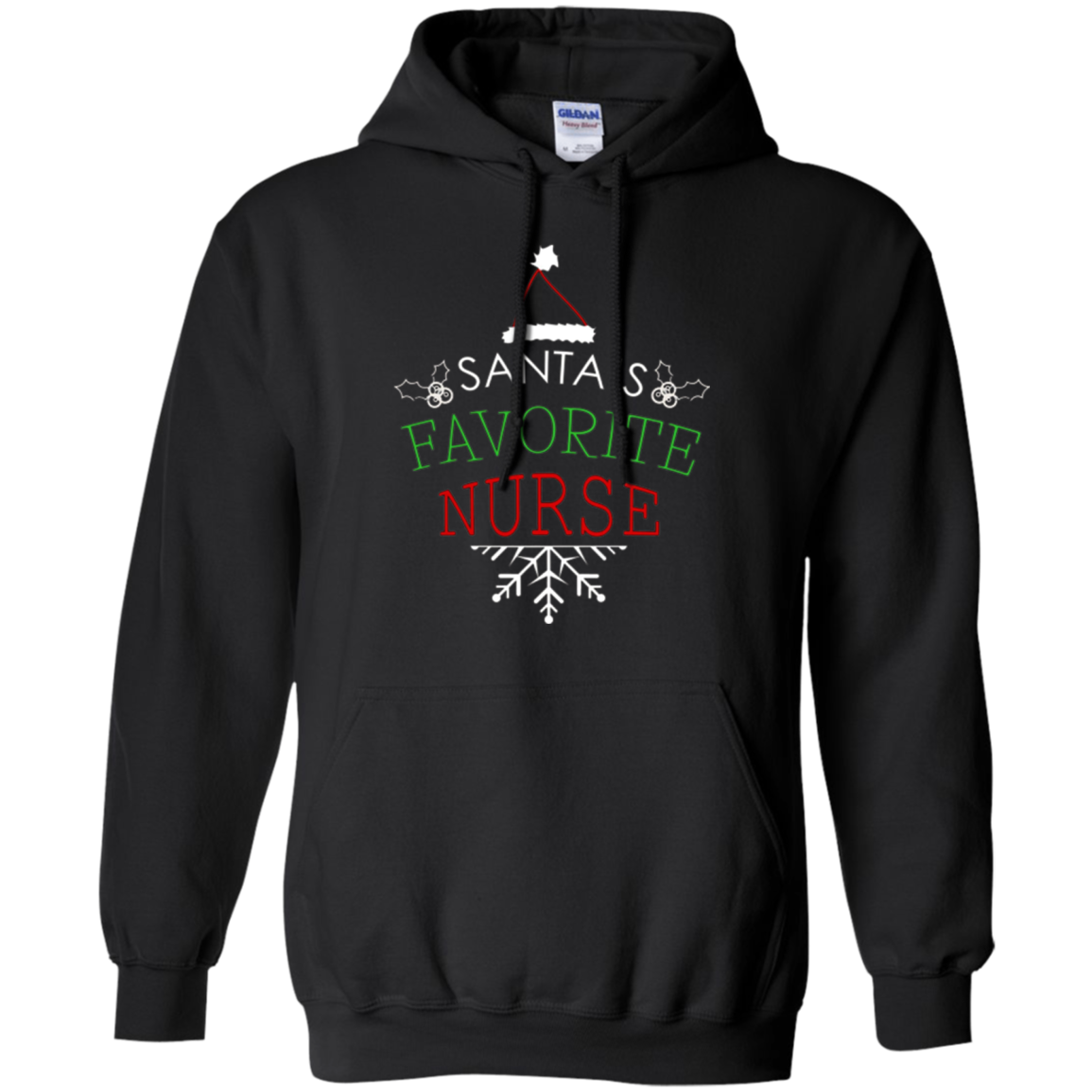 Santa's Favorite Nurse Holiday Christmas Nursing T-Shirt